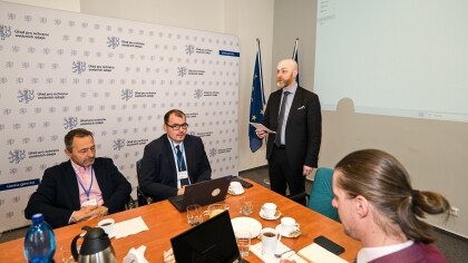 Open Talks Praha 2025-místopředseda Úřadu pro Ochranu osobních údajů Petr Jäger; (foto: (c) Milan Řepka))