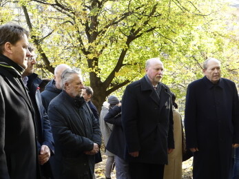 Členové Etické komise ČR pro ocenění účastníků odboje a odporu proti komunismu František Bublan, Jan Kudrna a předseda Úřadu pro ocranu osobních údajů Jiří Kaucký