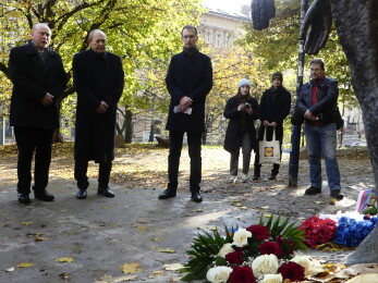 Členové Etické komise ČR pro ocenění účastníků odboje a odporu proti komunismu František Bublan, Jan Kudrna a předseda Úřadu pro ocranu osobních údajů Jiří Kaucký