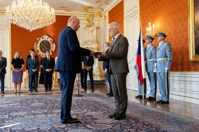 Jmenování předsedy ÚOOÚ prezidentem Petrem Pavlem, 26.8.2025, foto: Zuzana Bönisch