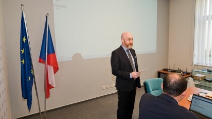 Open Talks Praha 2025-místopředseda Úřadu pro Ochranu osobních údajů Petr Jäger; (foto: (c) Milan Řepka))