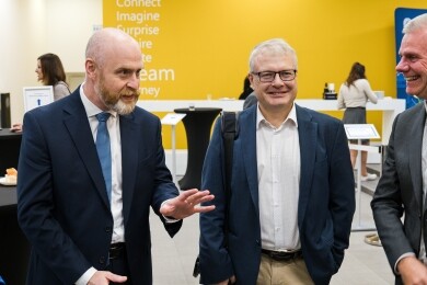 Privacy Days Praha 2025 - Petr Jager, místopředseda ÚOOÚ a předseda Spolku pro ochranu osobních údajů Vladan Rámiš; foto: (c) Milan Řepka