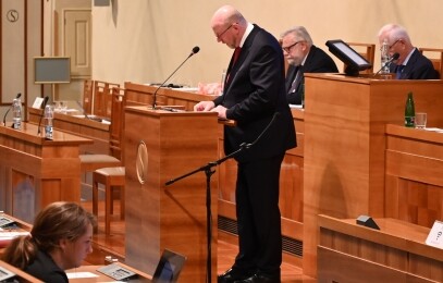 Předseda ÚOOÚ, Mgr. Jiří Kaucký, na půdě Senátu Parlamentu České republiky, autor: ÚOOÚ